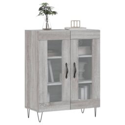Berkfield Home Sideboard Grey Sonoma 69.5x34x90 cm Engineered Wood - thumbnail 3