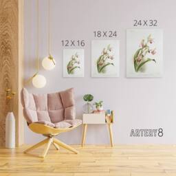 "Artery8 Frederick Sander Selenipedium Weidlichianum Orchid Canvas Art Print - Size: W12"" x H16""" - thumbnail 4