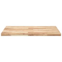 Berkfield Home Desk Top Untreated 100x80x4 cm Solid Wood Acacia in Brown - Size: 100 x 80 x 4 cm - thumbnail 5