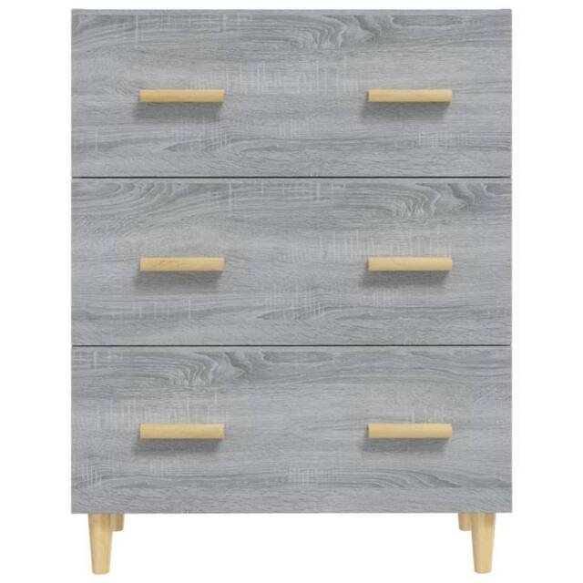 Berkfield Home Sideboard Grey Sonoma 70x34x90 cm Engineered Wood - Size: 70 x 34 x 90 cm - image 1