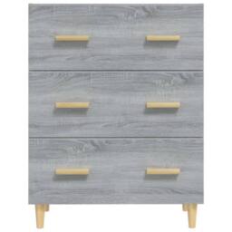 Berkfield Home Sideboard Grey Sonoma 70x34x90 cm Engineered Wood - Size: 70 x 34 x 90 cm - thumbnail 1