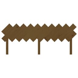 Berkfield Home Bed Headboard Honey Brown 196x3x80.5 cm Solid Wood Pine - thumbnail 4