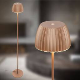 BRILONER LED Floor Lamp Free Standing Warm Light Reading USB-C 8W Dimmer 1240mm in Brown - thumbnail 3