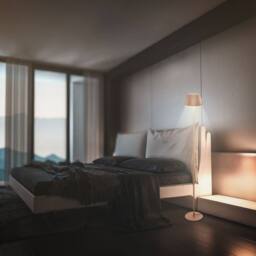 BRILONER LED Floor Lamp Free Standing Warm Light Reading USB-C 8W Dimmer 1240mm in Brown - thumbnail 8