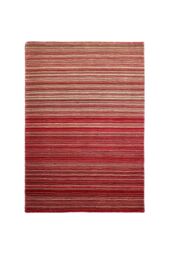 Origin 'Fine Stripes' Rug in Red - Size: 67 cm x 200 cm - thumbnail 2