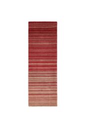 Origin 'Fine Stripes' Rug in Red - Size: 67 cm x 200 cm - thumbnail 4