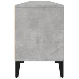 Berkfield Home TV Cabinet Concrete Grey 150x30x44.5 cm Engineered Wood - thumbnail 8