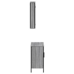 Berkfield Home 2 Piece Bathroom Furniture Set Grey Sonoma Engineered Wood - thumbnail 7