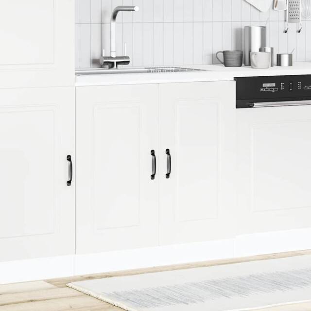 Berkfield Home Sink Base Cabinet Kalmar White 80x46x81.5 cm Engineered Wood - image 1