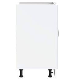 Berkfield Home Sink Base Cabinet Kalmar White 80x46x81.5 cm Engineered Wood - thumbnail 5