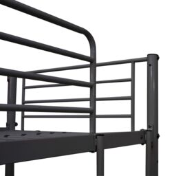 Berkfield Home Bunk Bed with Table Frame Black Metal 90x200 cm - thumbnail 5