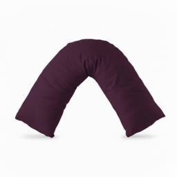 Snug City V Shape Pillowcase for Support Maternity Pillows Polycotton Easy Care in Plum - thumbnail 2