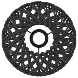 Berkfield Home Lamp Shade Black √ò23x28 cm Iron & Paper - Size: 23x28 cm - thumbnail 9