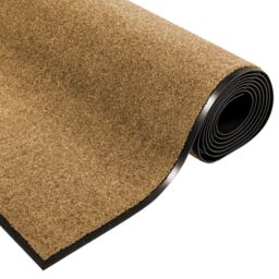 Berkfield Home Washable Doormat Cream 120x300 cm - Size: Medium - thumbnail 4