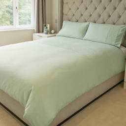 Voltico Pinsonic Quilted Duvet Cover Set Lime & White - Single, Double & King - thumbnail 1