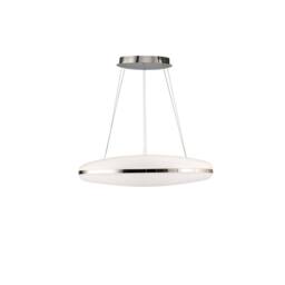 Netlighting Oakley Pendant 80W LED 3000K 6400lm Chrome Frosted Acrylic in Grey - thumbnail 3