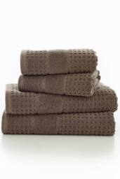 Deyongs Mosley Textured 100% Cotton Towel in Brown - Size: Bath Sheet - thumbnail 2