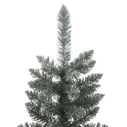 Berkfield Home Beautiful Artificial Slim Christmas Tree with Stand Green 150 cm PVC - thumbnail 4