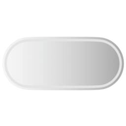 Berkfield Home LED Bathroom Mirror 100x45 cm Oval in Clear - thumbnail 2