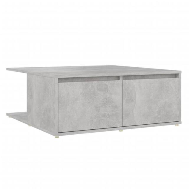 Berkfield Home Coffee Table Concrete Grey 80x80x31 cm Engineered Wood - Size: 80 x 80 x 31 cm - image 1