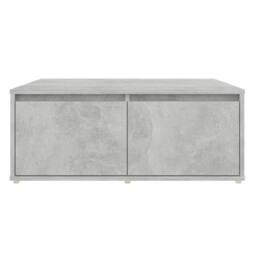 Berkfield Home Coffee Table Concrete Grey 80x80x31 cm Engineered Wood - Size: 80 x 80 x 31 cm - thumbnail 4