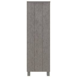 Berkfield Home Book Cabinet HAMAR Light Grey 85x35x112 cm Solid Wood Pine - Size: 85 x 35 x 112 cm - thumbnail 4
