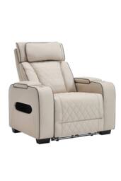 More4Homes Capri Electric Recliner 1+3 Seater Sofa Set w Drinks tray & Charging in Beige - thumbnail 6