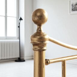 OAT Home Hampstead Traditional Antique Brass Effect Single Metal Bed Frame & Guest Trundle in Bronze - thumbnail 9