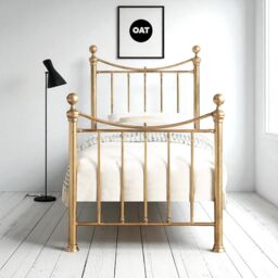 OAT Home Hampstead Traditional Antique Brass Effect Single Metal Bed Frame & Guest Trundle in Bronze - thumbnail 4