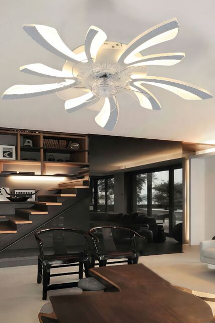 Living and Home 78Cm Creative Ceiling Fan LED Lights in White - image 1