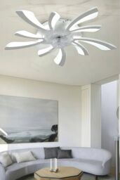 Living and Home 78Cm Creative Ceiling Fan LED Lights in White - thumbnail 2