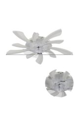 Living and Home 78Cm Creative Ceiling Fan LED Lights in White - thumbnail 4