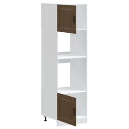 Berkfield Home Oven Cabinets 2 pcs Porto Brown Oak Engineered Wood - thumbnail 5