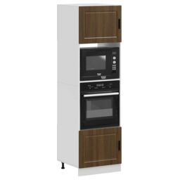 Berkfield Home Oven Cabinets 2 pcs Porto Brown Oak Engineered Wood - thumbnail 1