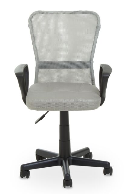 Orsina Comfortable Home Office Chair - Grey/Light Grey, Ergonomic Work From Office Chair, Movable Chair For Bedroom in Light Grey - image 1