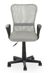 Orsina Comfortable Home Office Chair - Grey/Light Grey, Ergonomic Work From Office Chair, Movable Chair For Bedroom in Light Grey - thumbnail 1
