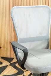 Orsina Comfortable Home Office Chair - Grey/Light Grey, Ergonomic Work From Office Chair, Movable Chair For Bedroom in Light Grey - thumbnail 6