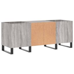 Berkfield Home Record Cabinet Grey Sonoma 121x38x48 cm Engineered Wood - Size: 121 x 38 x 48 cm - thumbnail 6