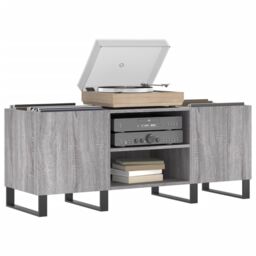 Berkfield Home Record Cabinet Grey Sonoma 121x38x48 cm Engineered Wood - Size: 121 x 38 x 48 cm - thumbnail 3