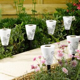 mysmartbuy Set of 6 Solar Powered Garden Silhouette Butterfly LED Stake Lights - thumbnail 3