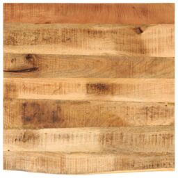 Berkfield Home Table Top 40x40x2.5 cm Live Edge Solid Wood Rough Mango in Brown - thumbnail 1