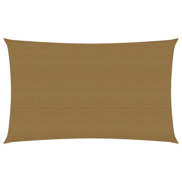 Berkfield Home Sunshade Sail 160 g/m ² Taupe 2x4.5 m HDPE in Beige - image 1