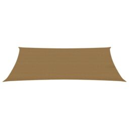 Berkfield Home Sunshade Sail 160 g/m ² Taupe 2x4.5 m HDPE in Beige - thumbnail 2