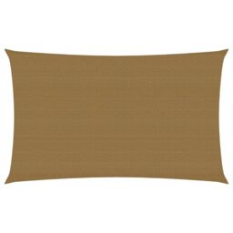 Berkfield Home Sunshade Sail 160 g/m ² Taupe 2x4.5 m HDPE in Beige - thumbnail 1