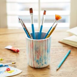 Paper High Repurposed Plastic Tumbler in White