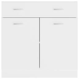 Berkfield Home Drawer Bottom Cabinet White 80x46x81.5 cm Engineered Wood - thumbnail 6