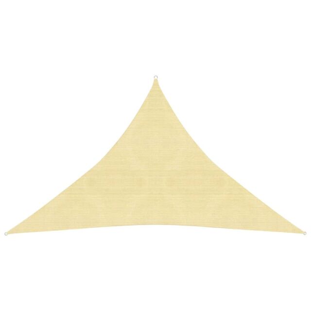 Berkfield Home Sunshade Sail 160 g/m ² Beige 2.5x2.5x3.5 m HDPE - image 1