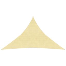 Berkfield Home Sunshade Sail 160 g/m ² Beige 2.5x2.5x3.5 m HDPE - thumbnail 1