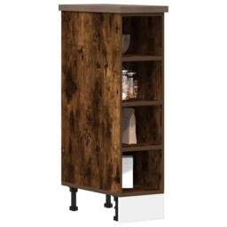 Berkfield Home Durable Bottom Cabinet Smoked Oak 20x44, 5x81, 5 cm Engineered Wood in Brown - thumbnail 2