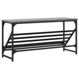 Berkfield Home Shoe Rack Grey Sonoma 90x30x45 cm Engineered Wood - Size: 90 x 30 x 45 cm - thumbnail 6